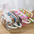 Women Excellent Portable Print Leather Cosmetic Bag